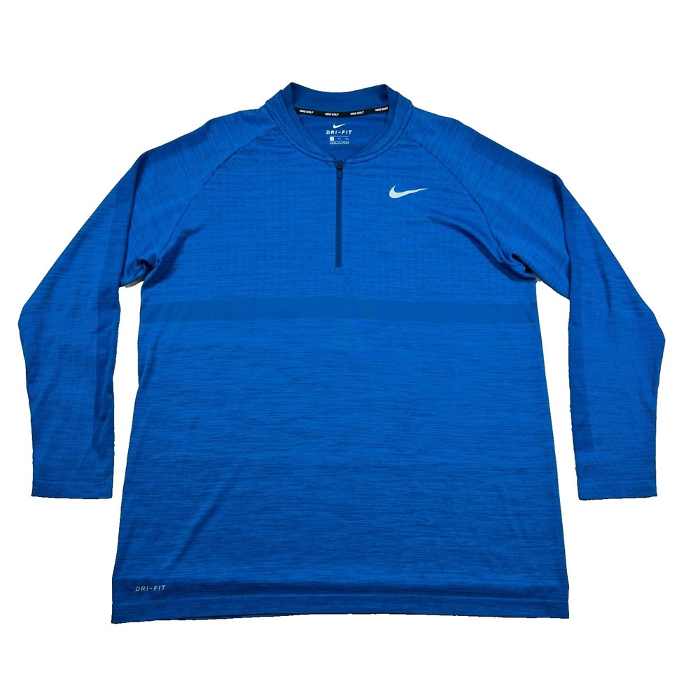 Nike Golf 1/4 Zip Pullover Mens 2xl Performance Dri-Fit Seamless Blade Collar